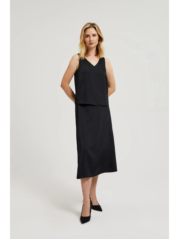 Moodo Fekete A-vonalú szoknya Moodo