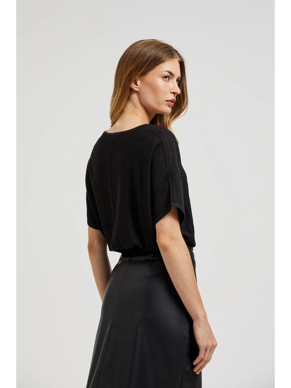 Moodo Öko-bőr ceruza szoknya fekete Moodo