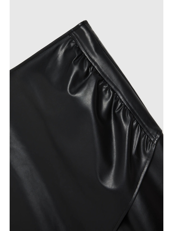 Moodo Öko-bőr ceruza szoknya fekete Moodo