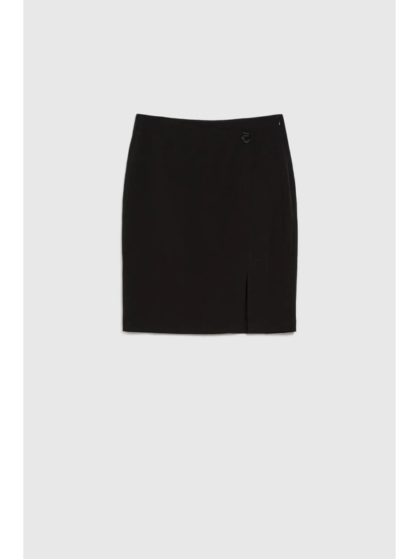 Moodo Ceruza szoknya díszgombbal fekete Moodo