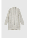 Moodo Bézs combközépig érő kardigán Moodo