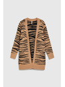 Moodo Bézs hosszú ujjú kardigán állat mintával Moodo