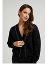 Moodo Fekete kardigán gyöngyökkel díszítve Moodo