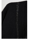 Moodo Fekete kardigán gyöngyökkel díszítve Moodo