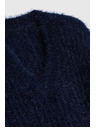Moodo Bolyhos pulóver fémes szállal, sötétkék Moodo
