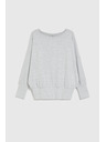 Moodo Szürke sima pulóver hosszú ujjal Moodo