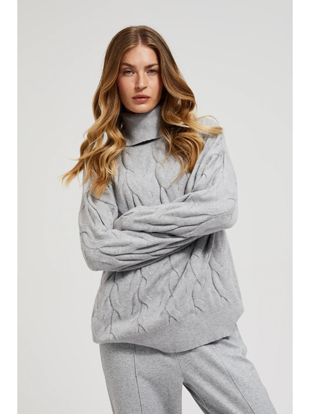 Moodo Szürke garbó díszfonattal Moodo