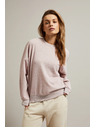 Moodo Rózsaszín kapucnis pulóver nyitott háttal Moodo