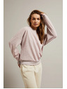 Moodo Rózsaszín kapucnis pulóver nyitott háttal Moodo