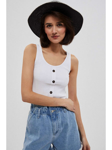 Moodo Szalma kalap díszítő szalaggal Moodo