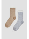 Moodo 2 darabos kétszínű zokni Moodo