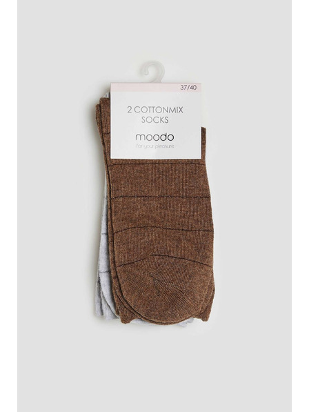 Moodo 2 darabos csíkos zokni Moodo