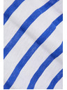 Moodo Kék vékony csíkos rövid ujjú blúz Moodo