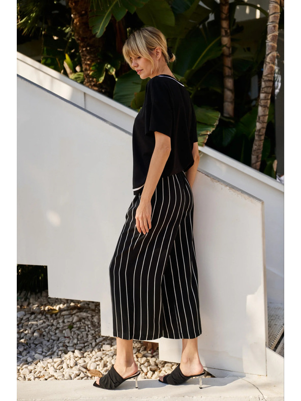 Moodo Fekete csíkos alsónadrág Moodo