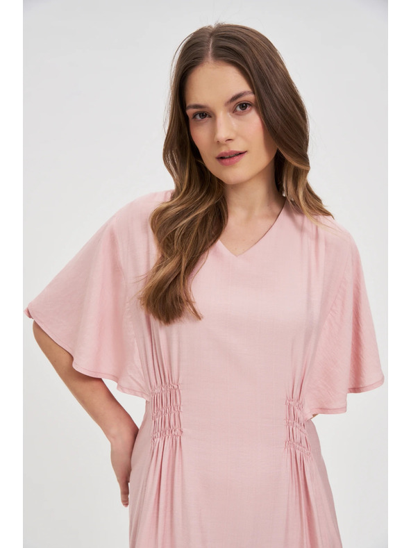 Moodo Rózsaszín midi ruha Moodo