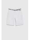 Moodo Fehér derekú pamut rövidnadrág Moodo