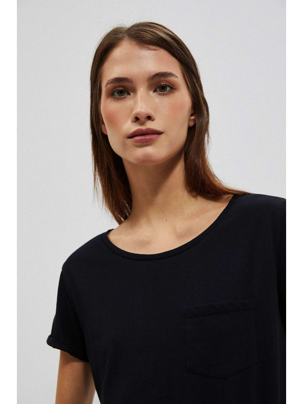 Moodo Fekete női hosszú ing Moodo