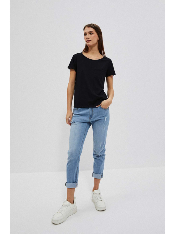 Moodo Fekete női hosszú ing Moodo