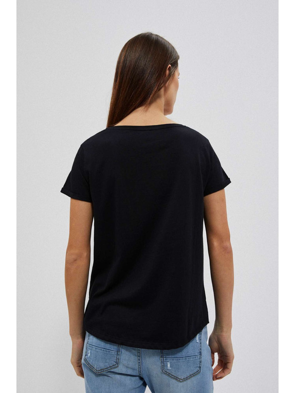 Moodo Fekete női hosszú ing Moodo