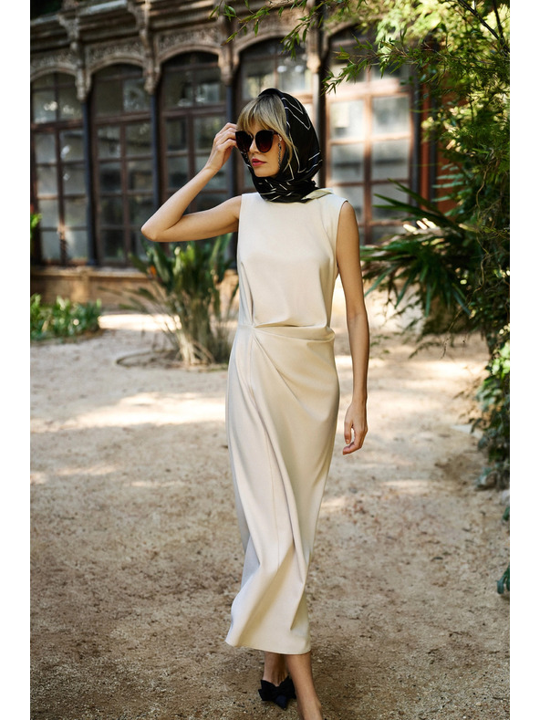 Moodo Fehér és fekete női mintás sál Moodo