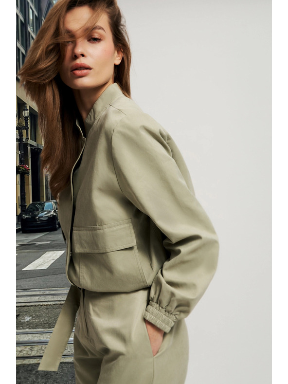 Moodo Világoszöld női kabát Moodo