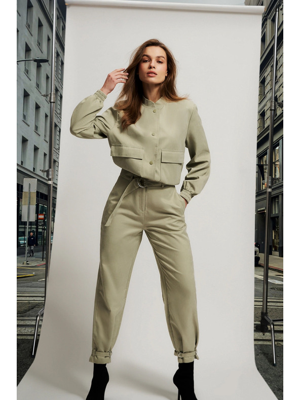 Moodo Világoszöld női kabát Moodo