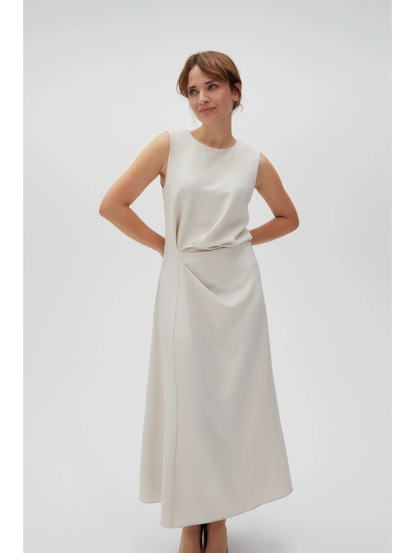 Moodo MOODO bézs színű női ruha