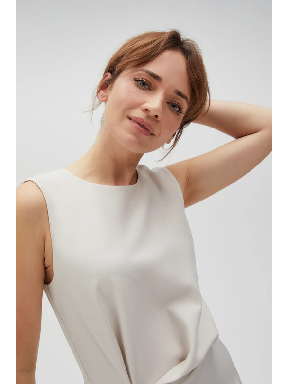 Moodo MOODO bézs színű női ruha