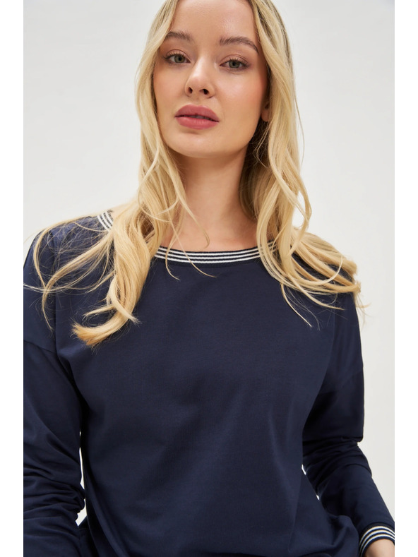 Moodo Sötétkék Moodo hosszú ujjú női póló