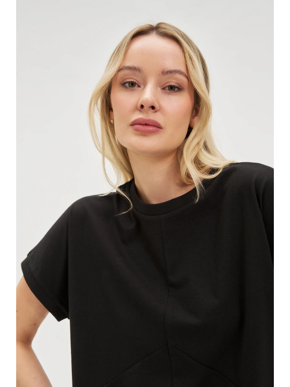 Moodo Fekete női hosszú ing Moodo