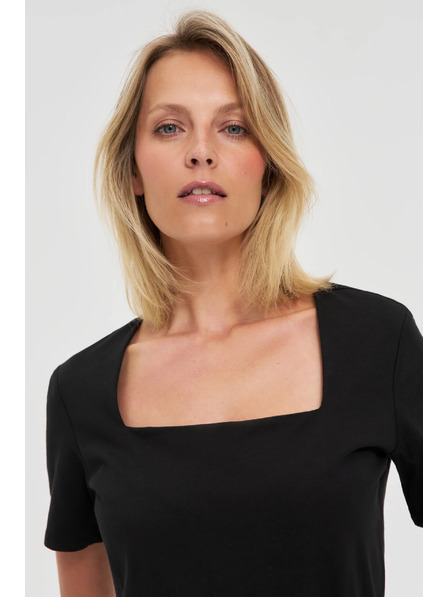 Moodo Fekete női hosszú ing Moodo