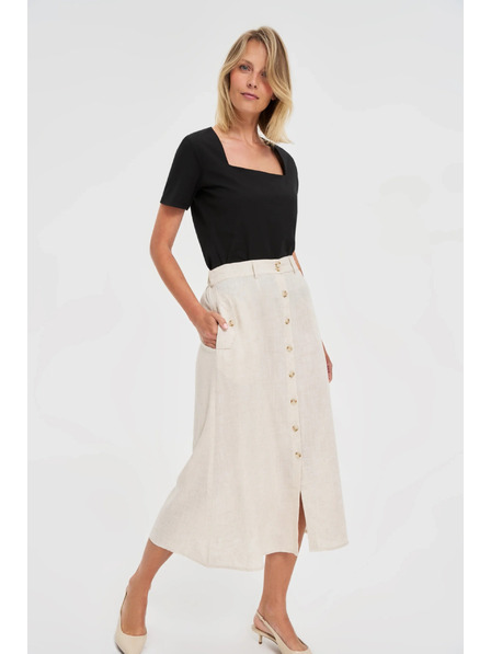 Moodo Fekete női hosszú ing Moodo