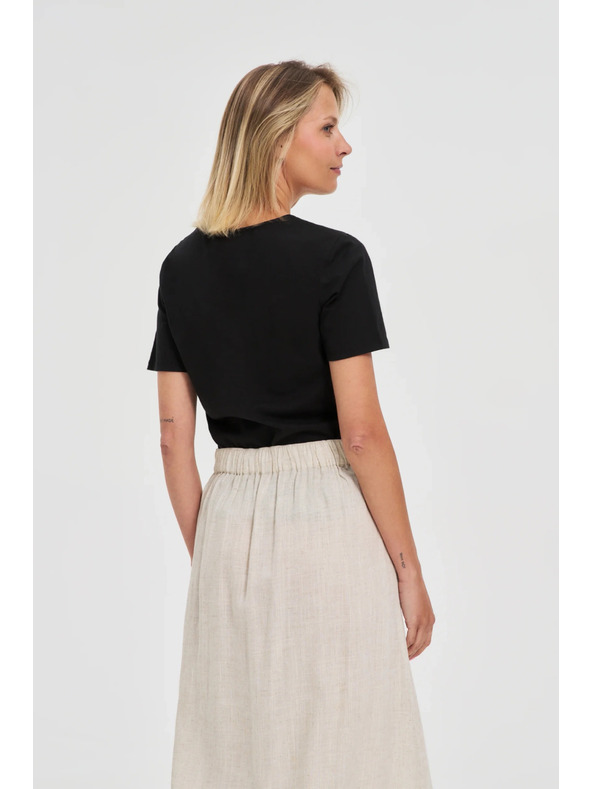 Moodo Fekete női hosszú ing Moodo