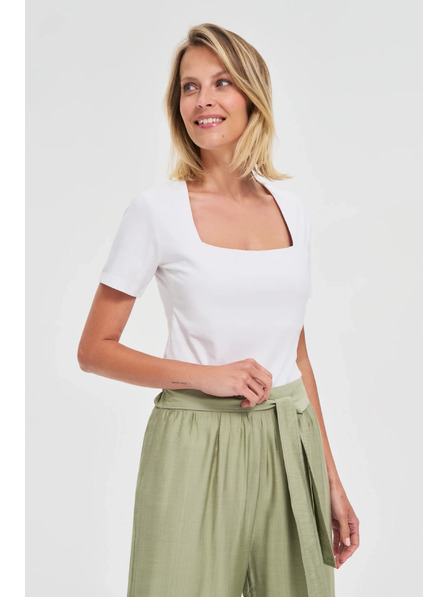 Moodo Fehér női póló Moodo