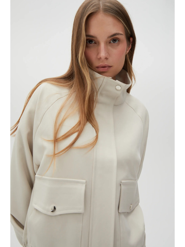 Moodo Világos bézs női dzseki