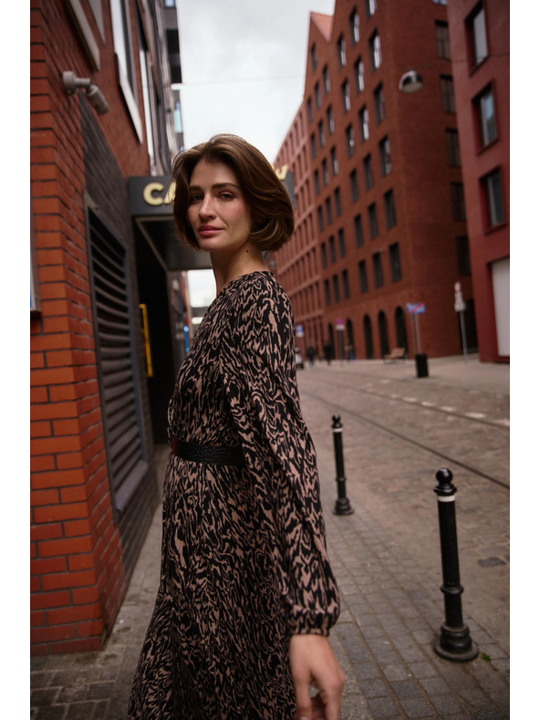 Moodo Barna mintás Moodo ruha