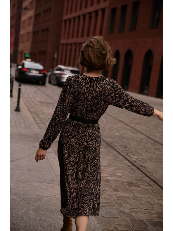 Moodo Barna mintás Moodo ruha