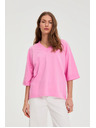 Moodo V-nyakú rózsaszín blúz Moodo