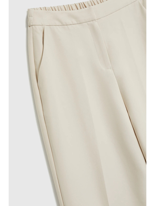 Moodo Bézs pliszírozott nadrág Moodo