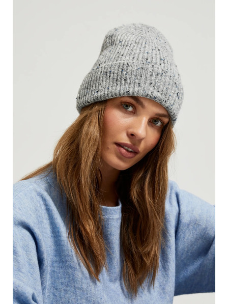 Moodo Bordázott sapka, szürke Moodo