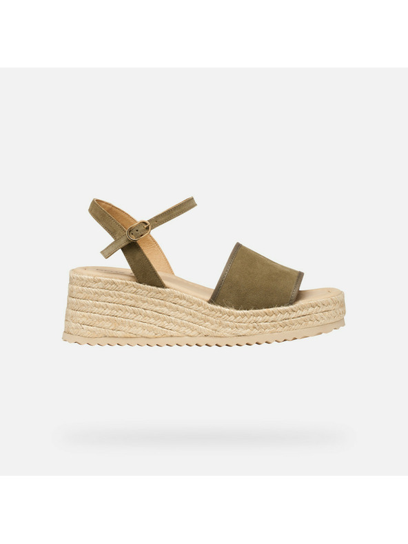 Geox Khaki női szandál Geox Alemeria