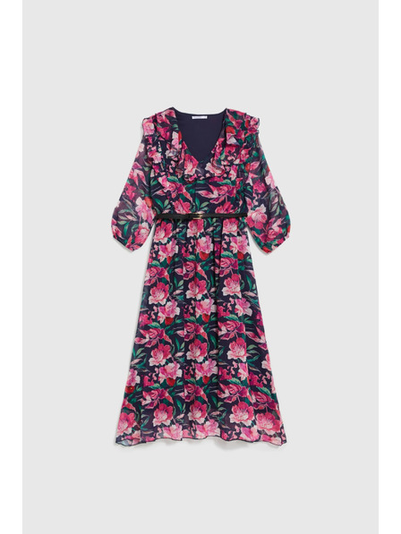 Moodo Sötétkék virágos ruha Moodo