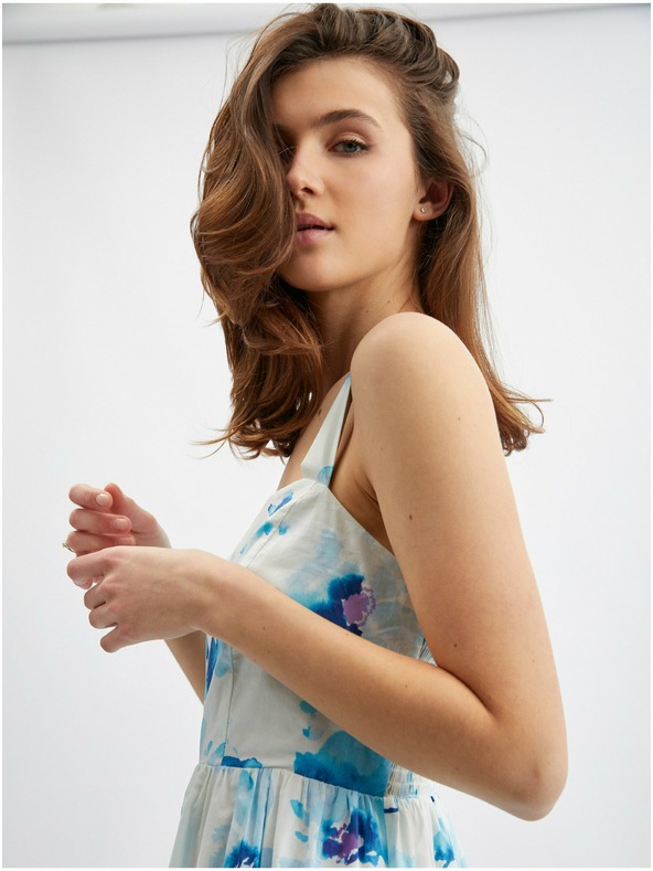 Orsay ORSAY kék-fehér női virágmintás ruha