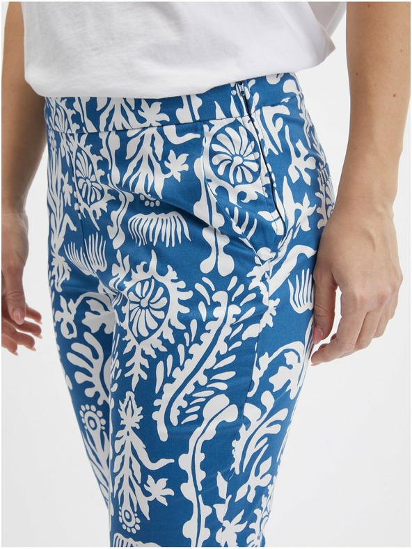 Orsay ORSAY fehér-kék női mintás nadrág