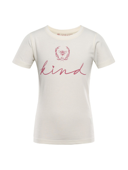 ALPINE PRO Gyerek póló bio pamutból ALPINE PRO ECOMO 2 creme variáns pa