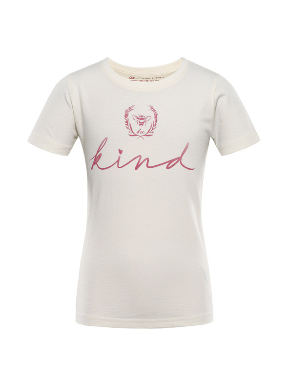 ALPINE PRO Gyerek póló bio pamutból ALPINE PRO ECOMO 2 creme variáns pa