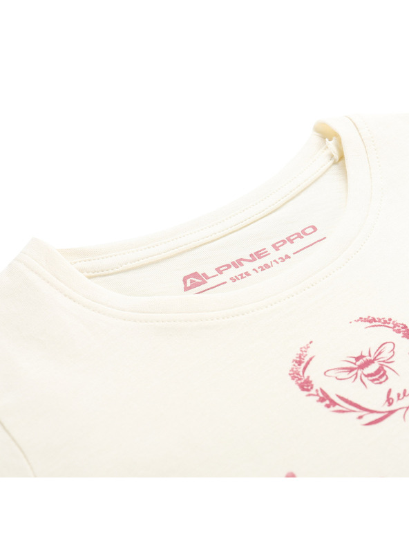 ALPINE PRO Gyerek póló bio pamutból ALPINE PRO ECOMO 2 creme variáns pa