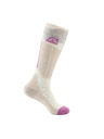 ALPINE PRO Fehér és bézs színű női merinó gyapjú zokni ALPINE PRO Rode