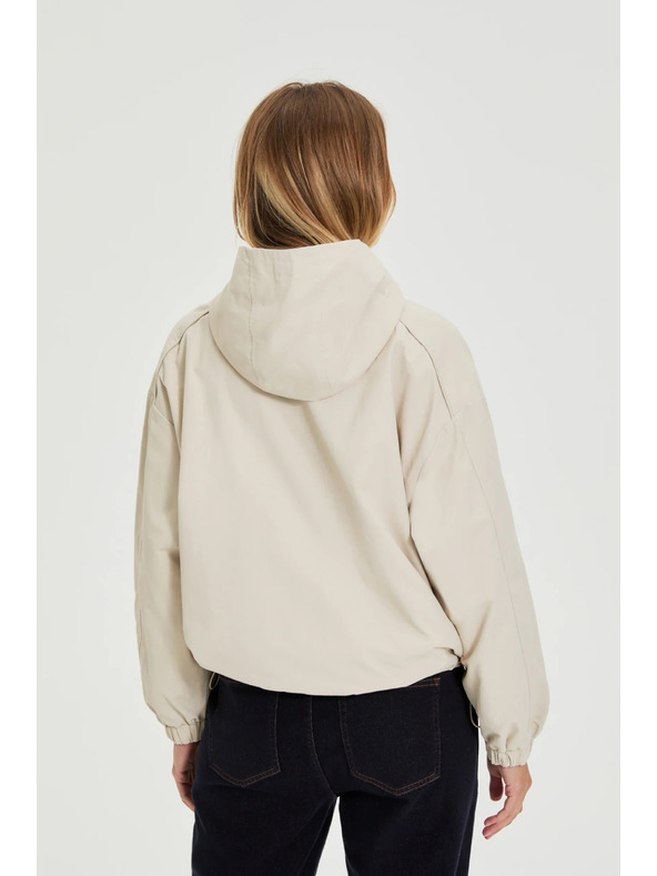 Moodo Kabát kapucnival bézs Moodo