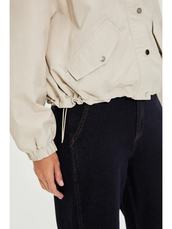 Moodo Kabát kapucnival bézs Moodo